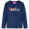 T-shirt enfants &agrave; manches longues bleu marine 104