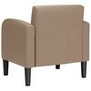 vidaXL Chaise de canap&eacute; avec accoudoirs cappuccino noir 54 cm