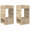 vidaXL Table d'appoint 2 pc Ch&ecirc;ne Sonoma 30 x 30 x 56 cm
