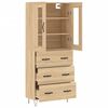 vidaXL Buffet haut Ch&ecirc;ne sonoma 69,5x34x180 cm Bois d'ing&eacute;nierie
