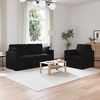 vidaXL Canap&eacute; 2 pcs Noir 158 x 78 x 80 cm Velours