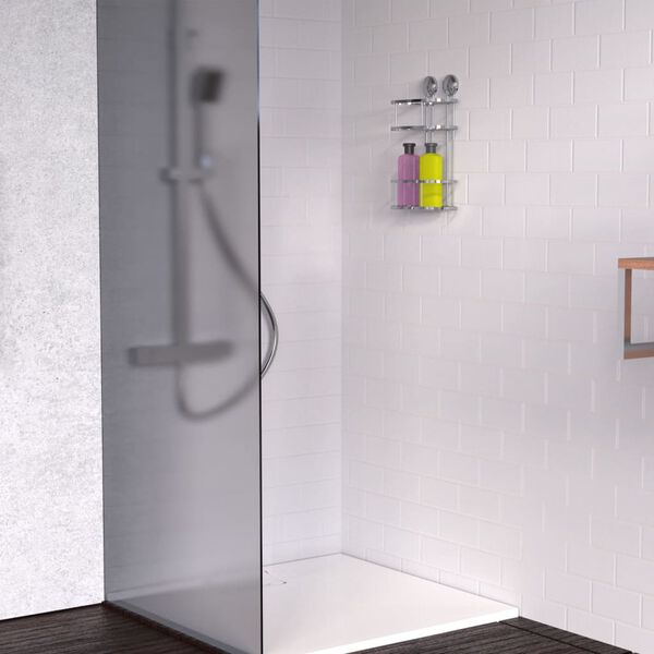 EISL &Eacute;tag&egrave;re d'angle de douche chrome 22x11x34 cm