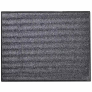 vidaXL Tapis d'entr&eacute;e gris 90 x 60 cm PVC