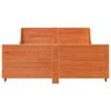 vidaXL Cadre de lit sans matelas cire marron 150x200cm bois pin massif