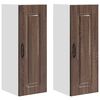 vidaXL Panneau de lave-vaisselle Kalmar 2 pc Ch&ecirc;ne brun