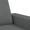vidaXL Canap&eacute; &agrave; 3 places Gris fonc&eacute; 180 cm Tissu