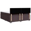 vidaXL Sommier &agrave; lattes de lit avec matelas Marron fonc&eacute; 200x200 cm
