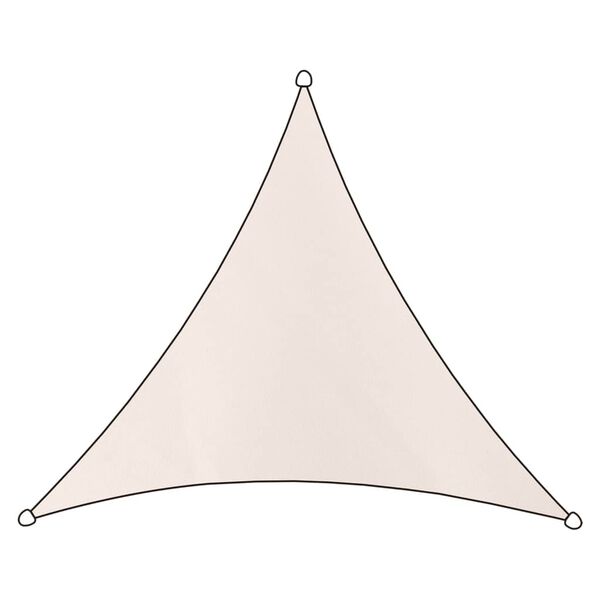 Livin'outdoor Tissu d'ombrage Polyester Triangle 5x5x5 m Taupe