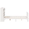 vidaXL Lit biblioth&egrave;que sans matelas blanc 160x200 cm bois pin massif