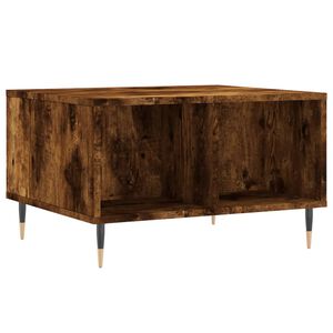vidaXL Table basse Ch&ecirc;ne fum&eacute; 60x50x36,5 cm Bois d'ing&eacute;nierie