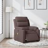 vidaXL Fauteuil de massage inclinable &eacute;lectrique Marron fonc&eacute; Tissu