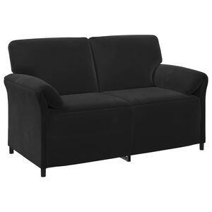 vidaXL Sofa 2 places Noir 158 x 83 x 95 cm Velours