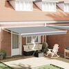 vidaXL Cadre de store r&eacute;tractable Blanc 400 &times; 300 cm Aluminium