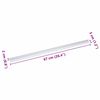 vidaXL Nez de marche 10 pcs Argent&eacute; 67 x 3 x 2 cm Aluminium