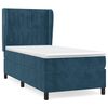 vidaXL Sommier &agrave; lattes de lit avec matelas Bleu fonc&eacute; 90x200 cm