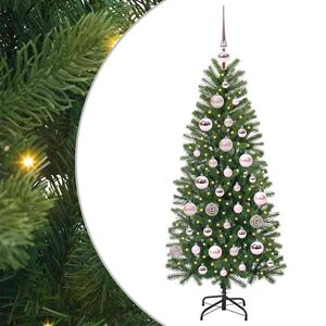 vidaXL Sapin de No&euml;l artificiel avec 150 LED Vert 120 cm PE et PVC