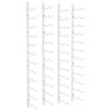 vidaXL Casier &agrave; vin mural pour 24 bouteilles 2 pcs Blanc Fer