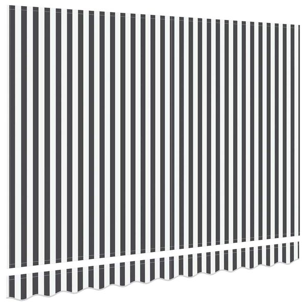 vidaXL Toile de rechange pour auvent Anthracite et blanc 235 x 195 cm