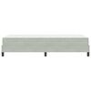 vidaXL Lit &agrave; ressorts avec matelas Gris clair 90 x 200 cm tissu