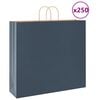 vidaXL Sacs en papier 250 pcs avec poign&eacute;es bleu 54x15x49 cm