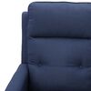 vidaXL Fauteuil de massage Bleu Tissu