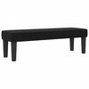 vidaXL Lit &agrave; ressorts avec matelas Noir 140 x 190 cm tissu