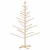 vidaXL Arbre de No&euml;l en bois KOTKA 150 cm Bambou et bois de pin massif