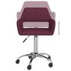 vidaXL Chaises &agrave; manger pivotantes lot de 2 violet tissu