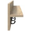 vidaXL Porte-manteau mural Ch&ecirc;ne Sonoma 100 x 10,5 x 18 cm