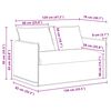 vidaXL Canap&eacute; 2 pcs Bleu