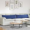 vidaXL Coussins de canap&eacute; 2 pcs Bleu police 145 x 40 cm