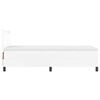 vidaXL Lit &agrave; ressorts avec matelas Blanc 100 x 200 cm Simili cuir
