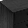 vidaXL Buffet Noir 110x35x70 cm Bois de pin massif