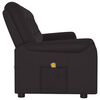 vidaXL Fauteuil de massage inclinable 4 places noir similicuir
