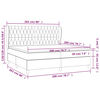 vidaXL Sommier &agrave; lattes de lit avec matelas Bleu 200x200 cm Tissu