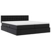 vidaXL Lit de Rangement Noir 180 x 200 cm Cuir synth&eacute;tique