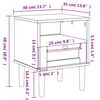 vidaXL Table de chevet SENJA aspect de rotin marron bois de pin massif