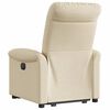 vidaXL Fauteuil inclinable Cr&egrave;me Tissu