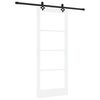 vidaXL Porte coulissante ORKDAL Blanc et Noir 83 x 202 cm