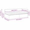 vidaXL Cadre de lit d'angle avec matelas 2 pcs Gris Velours