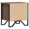 vidaXL Table de chevet ch&ecirc;ne marron 40x30x40 cm bois d'ing&eacute;nierie