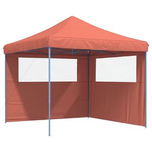vidaXL Tente de r&eacute;ception pliable escamotable avec 2 parois lat&eacute;rales