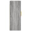 vidaXL Armoires murales 2 pcs sonoma gris 69,5x34x90 cm