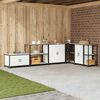 vidaXL Rangement de cuisine avec &eacute;tag&egrave;re Blanc 60 x 50 x 92 cm Acier