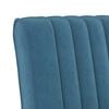 vidaXL Fauteuil sans accoudoirs bleu velours