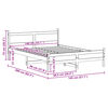 vidaXL Cadre de lit sans matelas cire marron 140x200cm bois pin massif