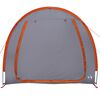 vidaXL Tente de rangement pour v&eacute;los Gris et orange 218 x 156 x 180 cm
