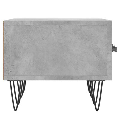 vidaXL Meuble TV gris béton 150x36x30 cm bois d'ingénierie