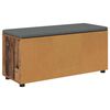vidaXL Banc d'entr&eacute;e avec coussin Bois ancien 100 x 38 x 46 cm