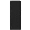 vidaXL Armoire &agrave; chaussures ch&ecirc;ne noir 60x35x92 cm bois d'ing&eacute;nierie